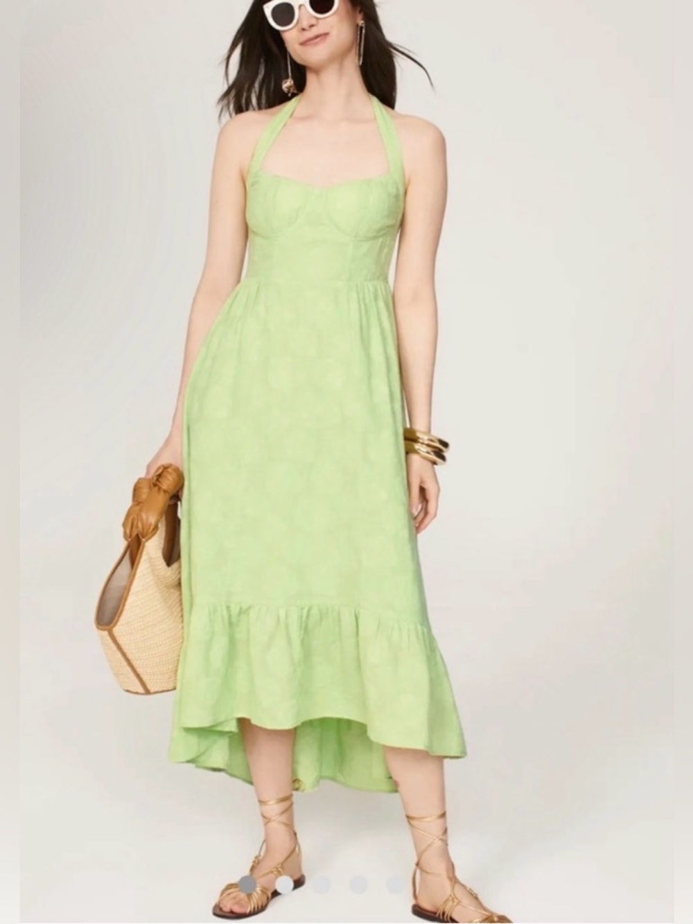 Ashley Parker & RTR Halter  Midi High Low Dress